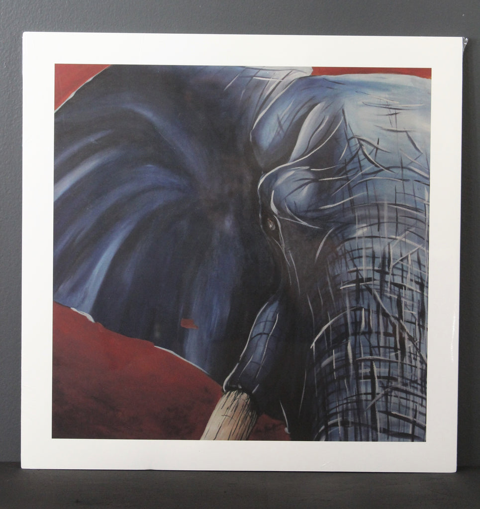 Elephant in Blue. Artist Original Matte Poster Print - Neil Assenheimer