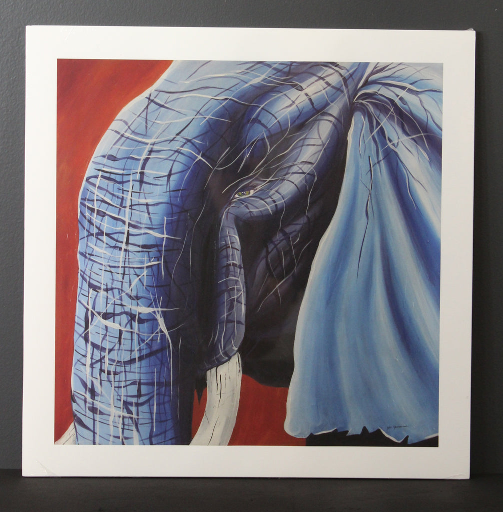 Old Elephant. Artist Original Matte Poster Print - Neil Assenheimer